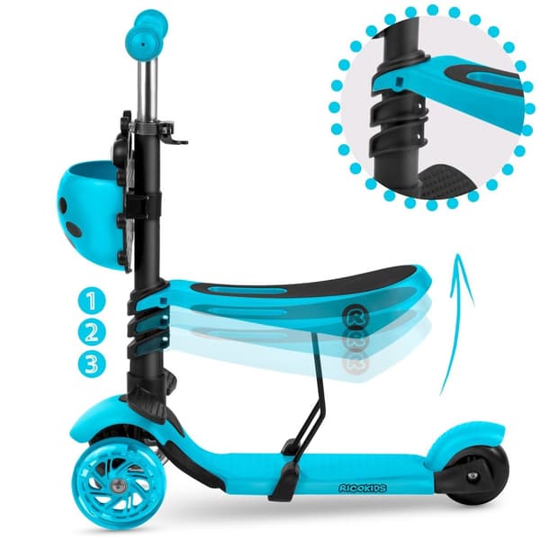 Trehjuls scooter Ricokids Buggy - turkis