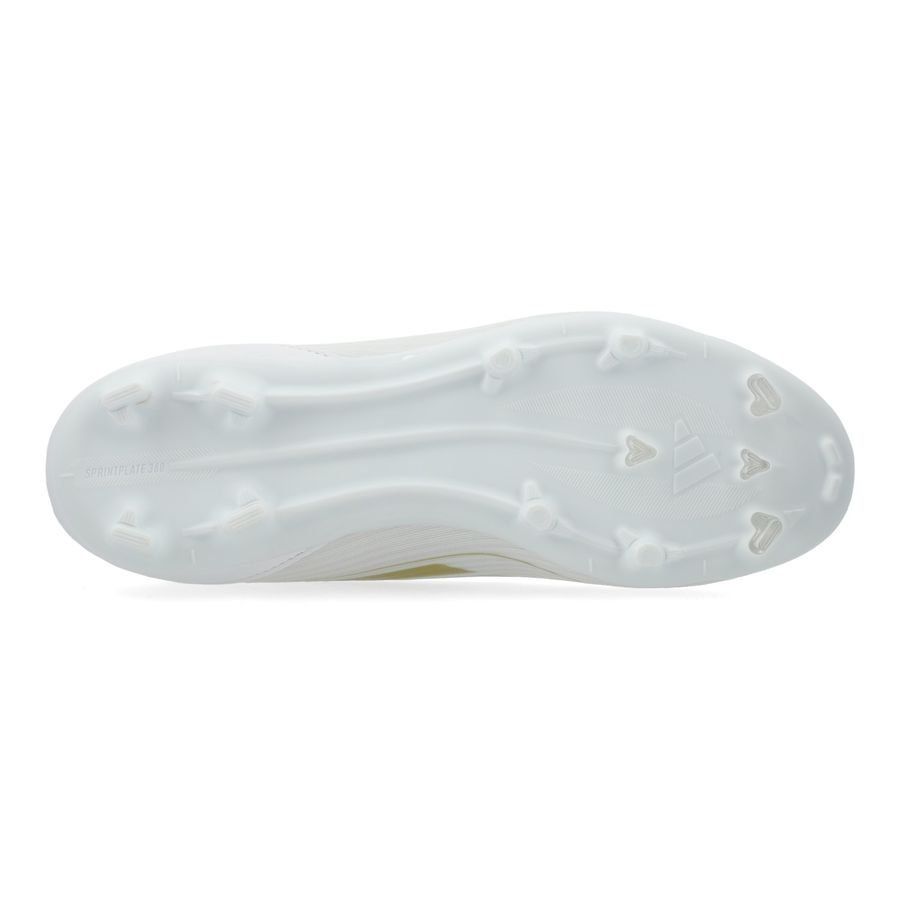 adidas F50 League FG/AG Day Spark - Blanc/Doré/Blanc Enfant