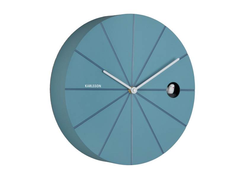 Wall Clock Destacado Cuckoo KA6068BL Air blue w. classic blue
