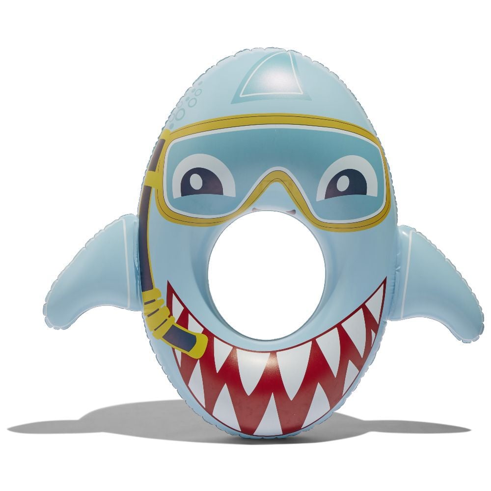 Bouée enfant requin bleu 101x92cm