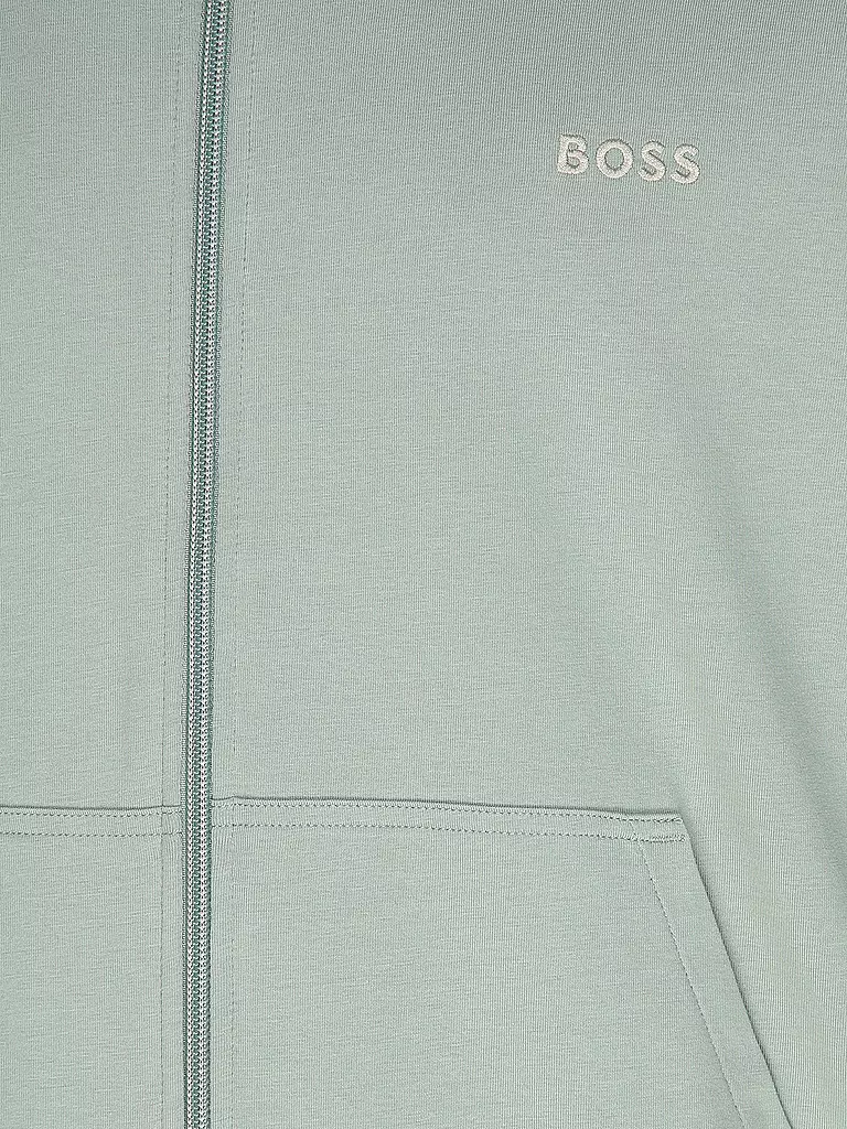 BOSS Loungewear Jacke hellgrün
