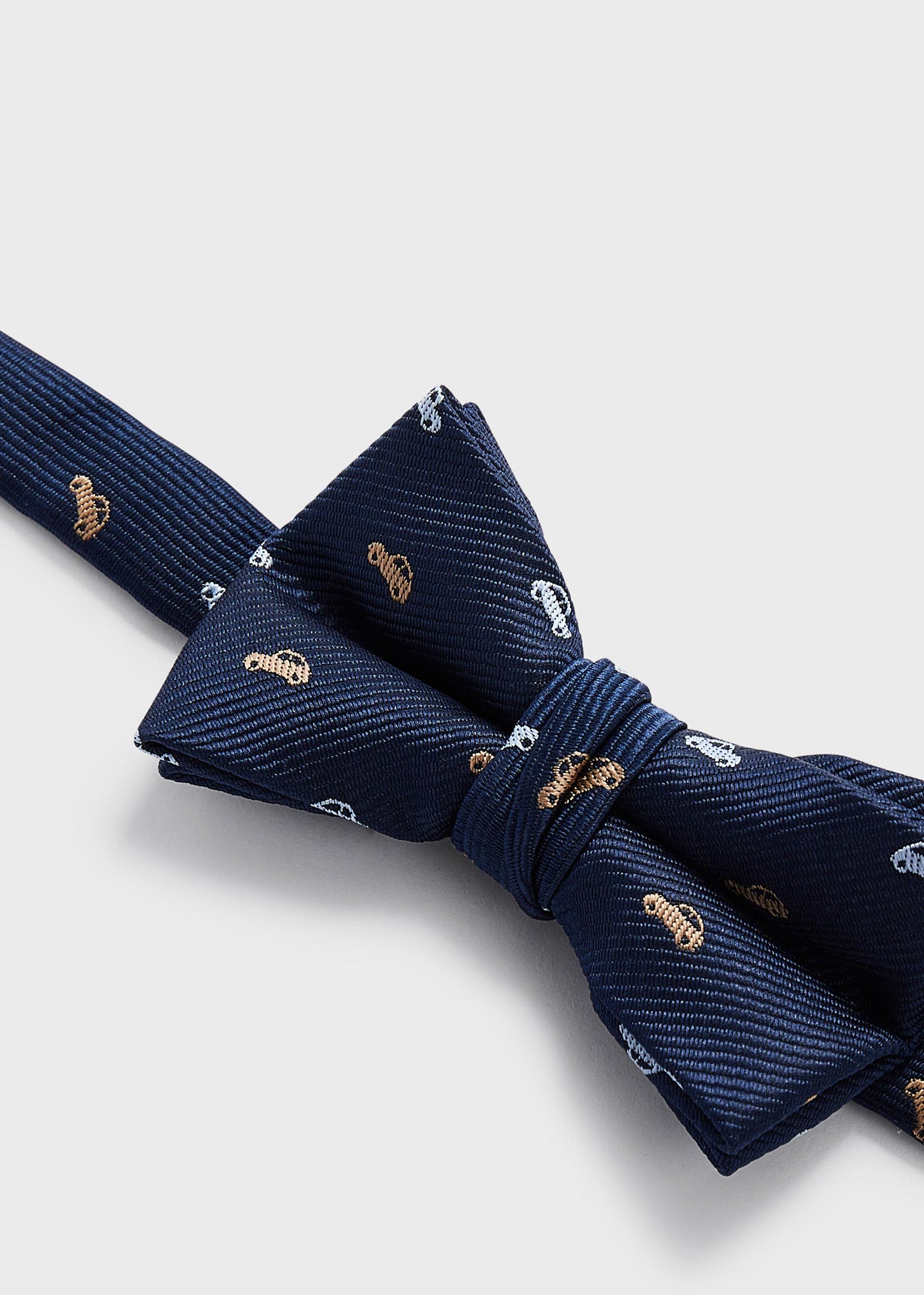 Gravata borboleta estampada para menino