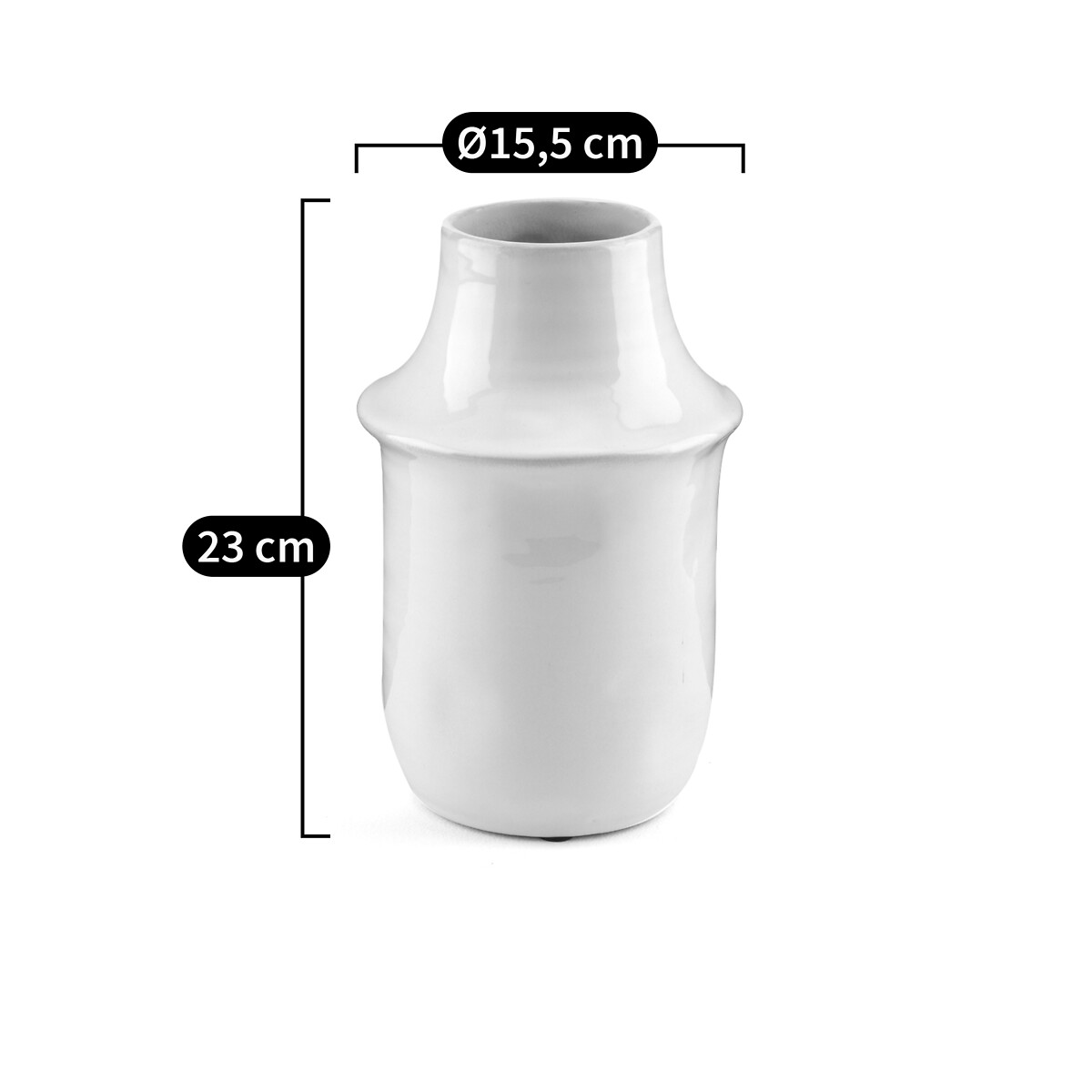 LA REDOUTE INTERIEURS<br>Vaso de cerâmica Alt.23 cm, Filipio