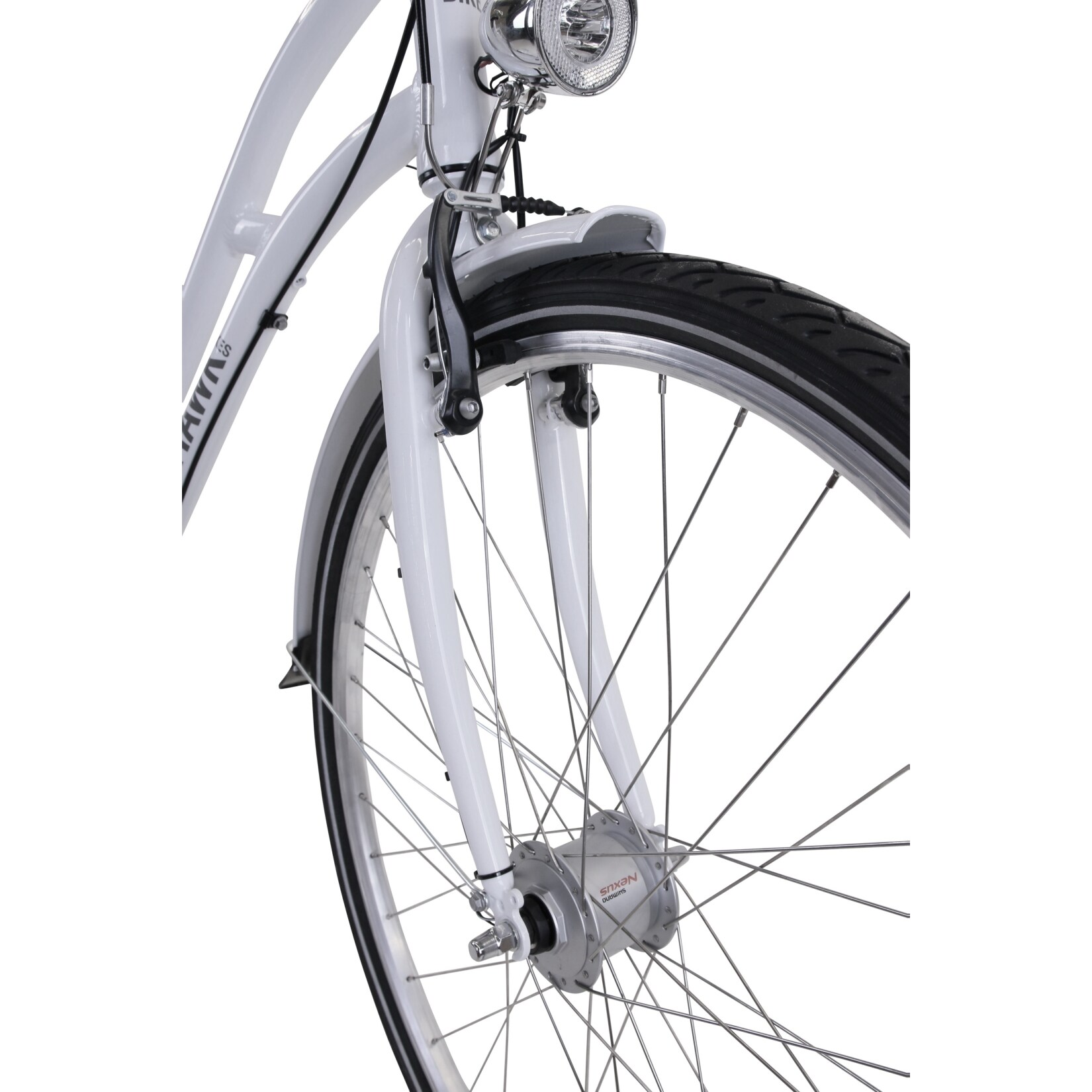 Hawk City Classic Joy White- Damenfahrrad 28“ - Perfektes Stadtfahrrad I Leichtes Damen Fahrrad mit Shimano 3-Gang Nabenschaltung