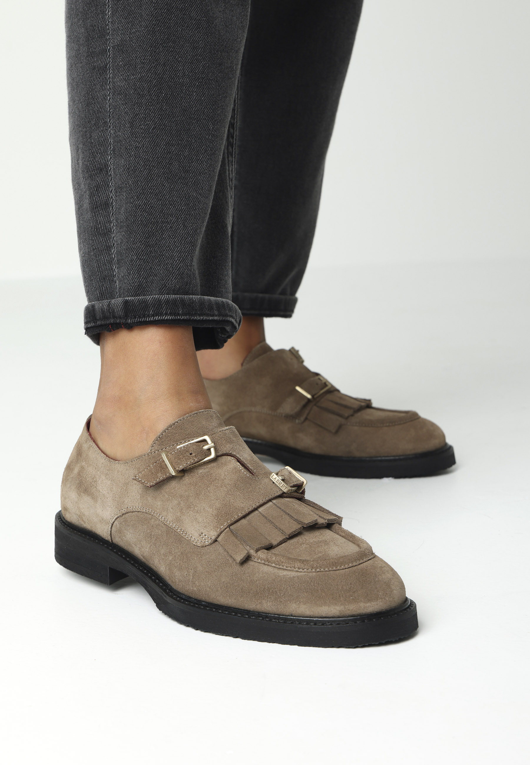 PARIS JAY shoe suede Dark Taupe