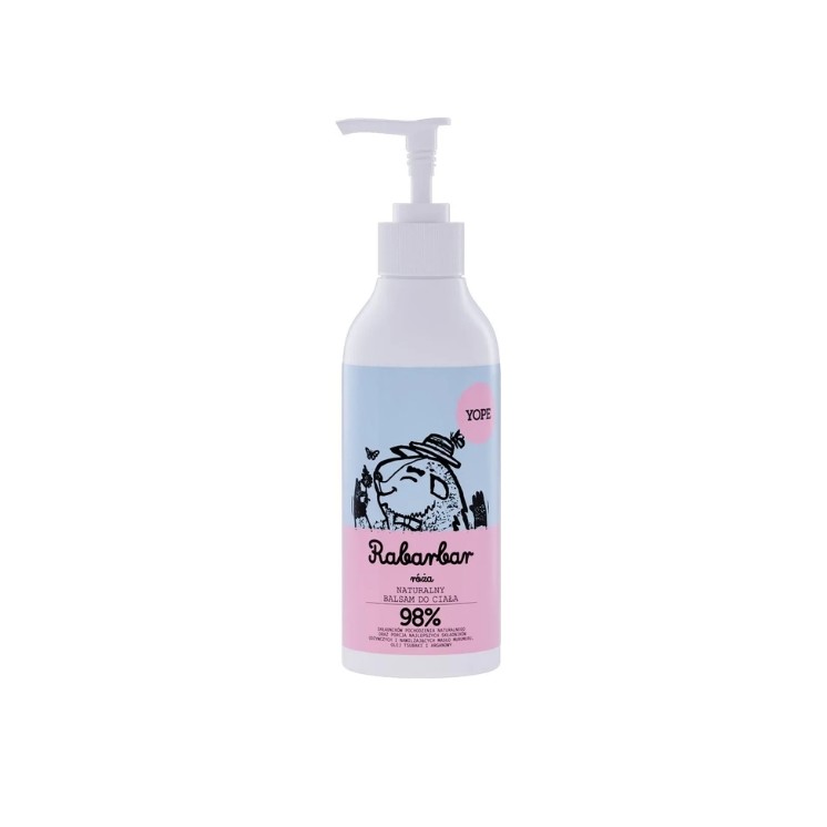 YOPE Natürlicher Rhabarber- und Rosen-Körperbalsam, 300 ml