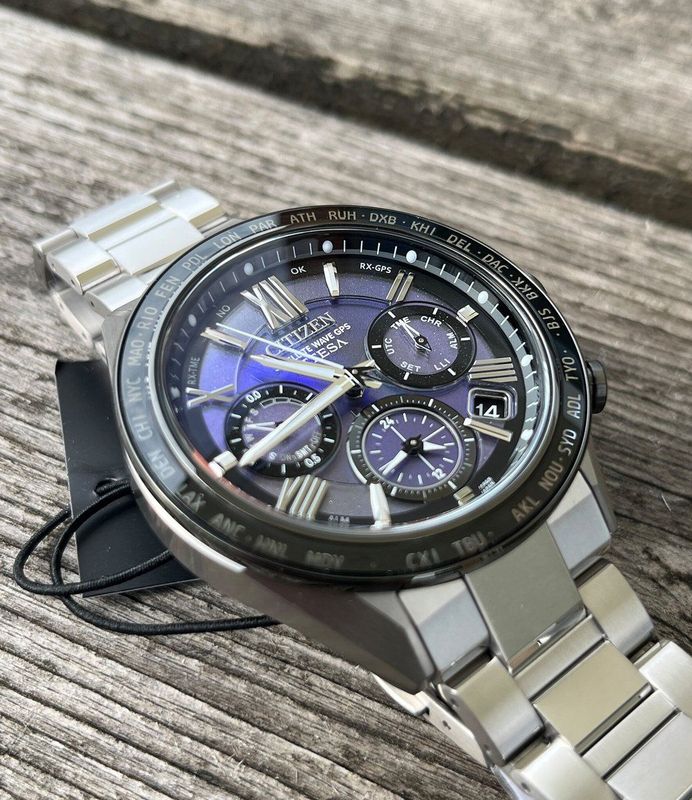 Citizen - Attesa Satellite Wave CC4075-50L - Horloge - Zilverkleurig - Titanium - Ø 44 mm