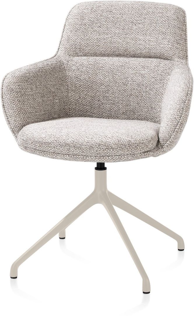 Henders en Hazel   Mateo Creme Poten Armstoel
