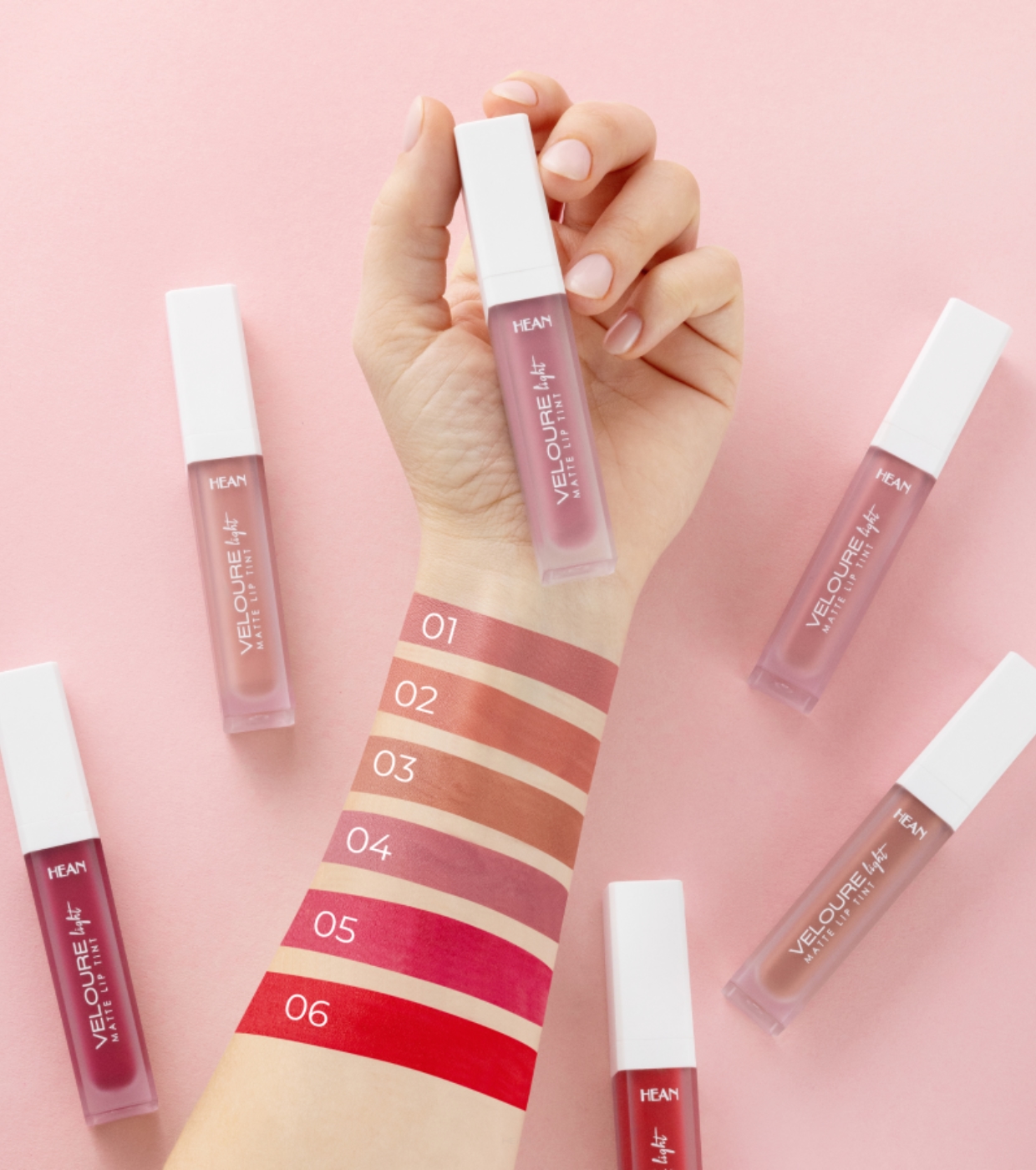 Hean - Batom Matte Veloure Light - 01: Pinky Nude