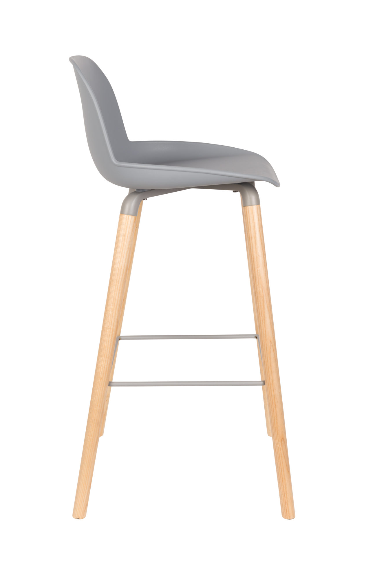 Barkruk Albert Kuip (zithoogte 75 cm) grijs - set van 2