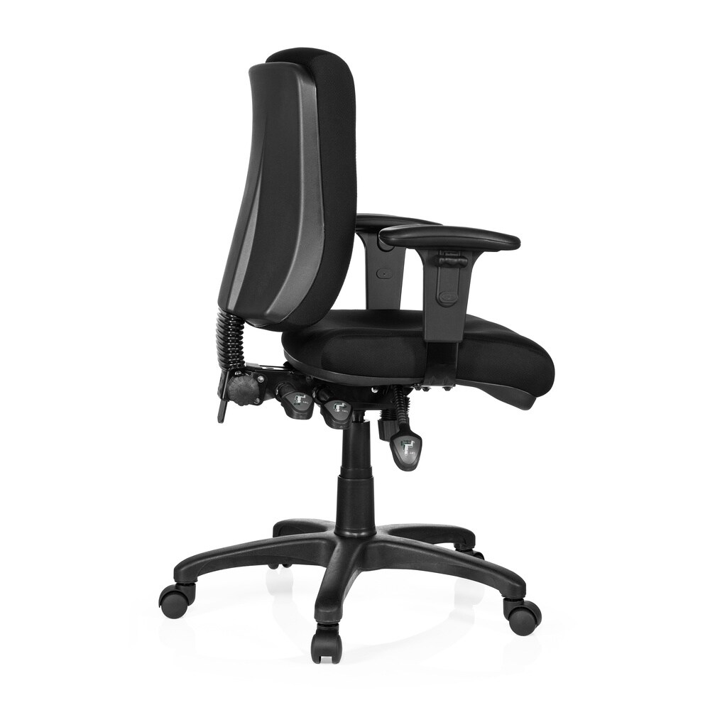 Profi Bürostuhl ZENIT BASE Stoff mit Armlehnen (höhenverstellbar) hjh OFFICE