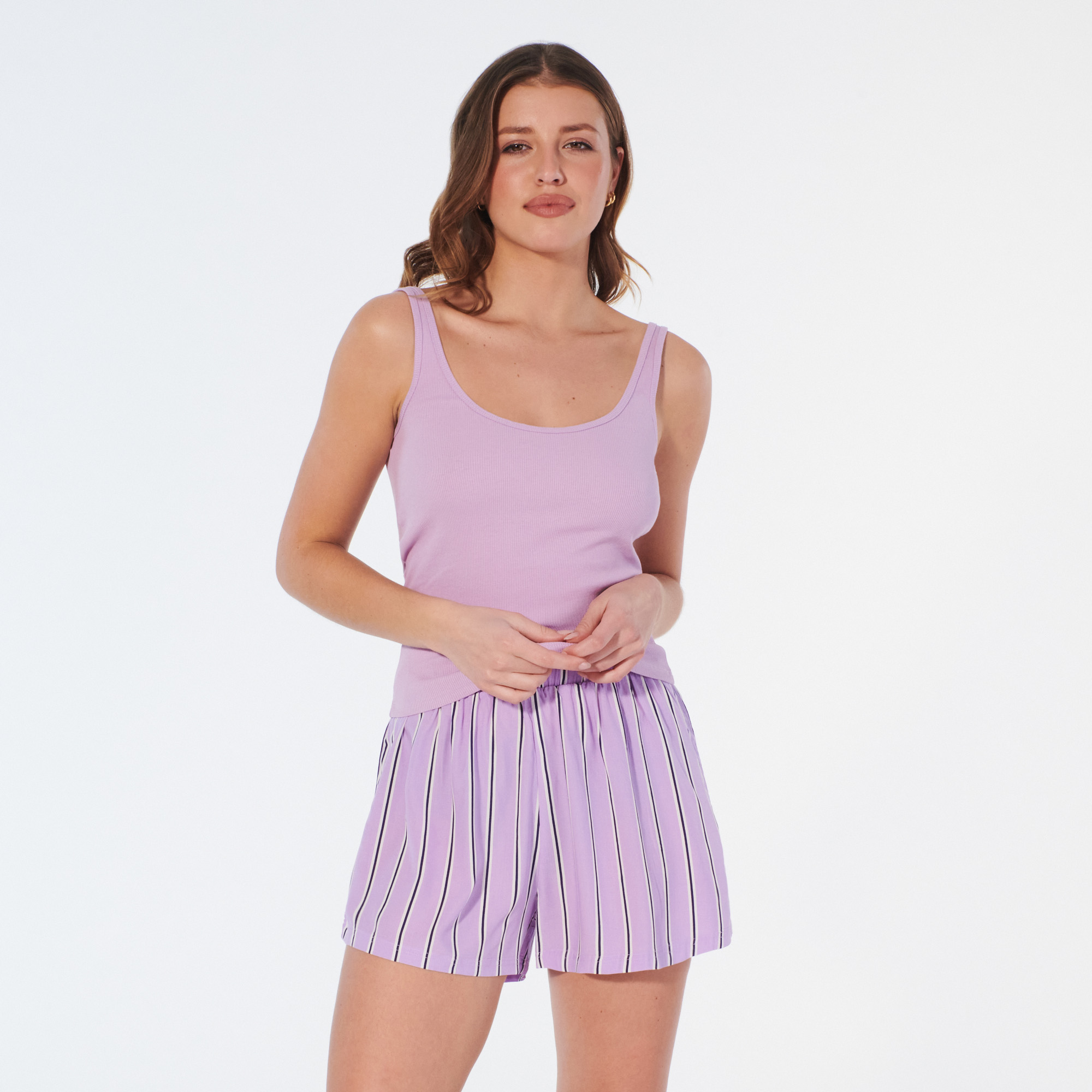 Short de pyjama à rayures