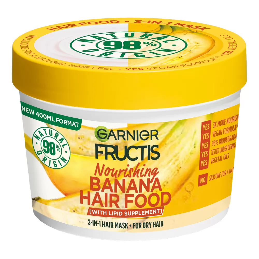 Garnier Fructis Hair Food Banana Mask - 400 ml.