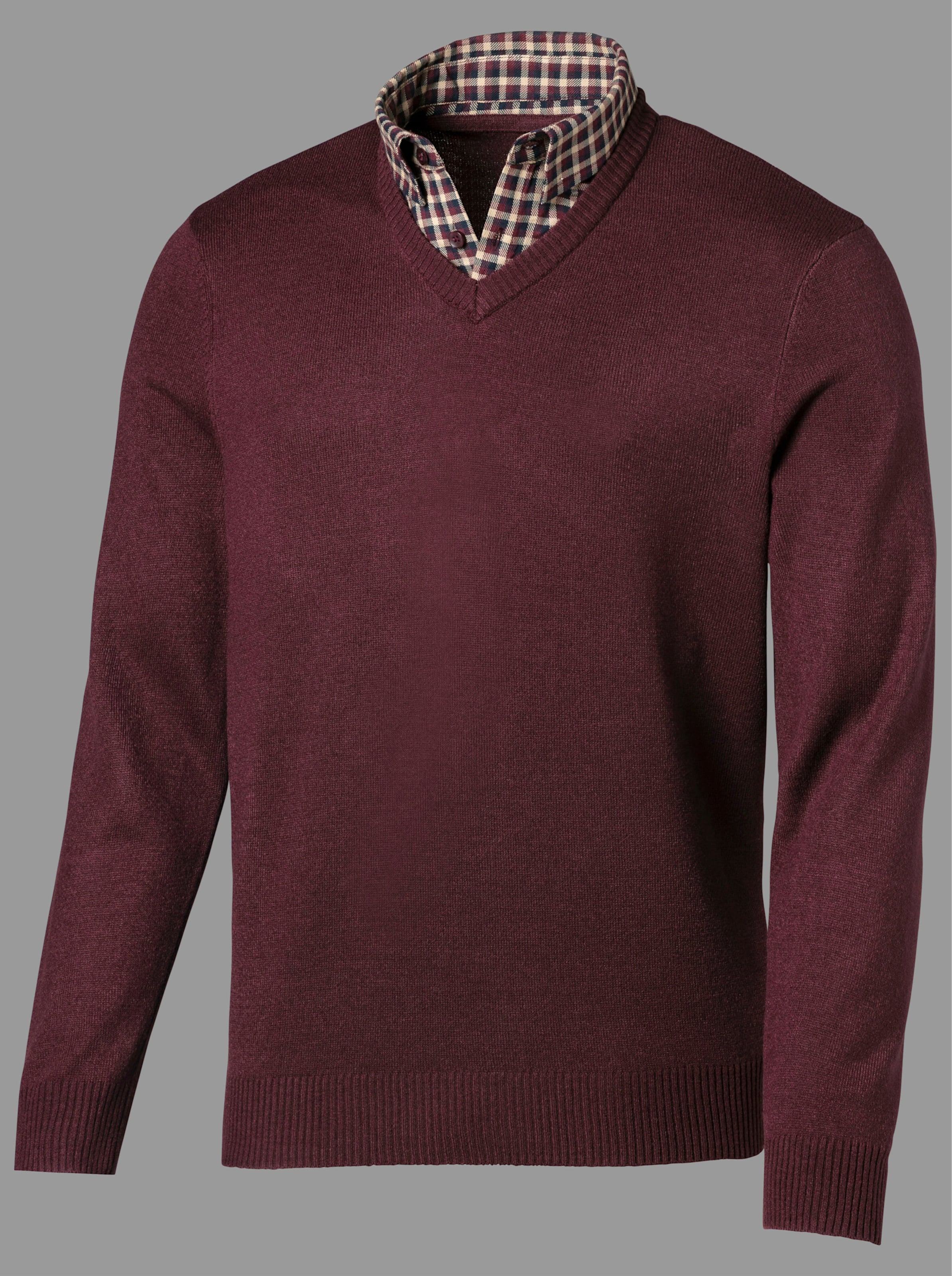 Pullover in bordeaux