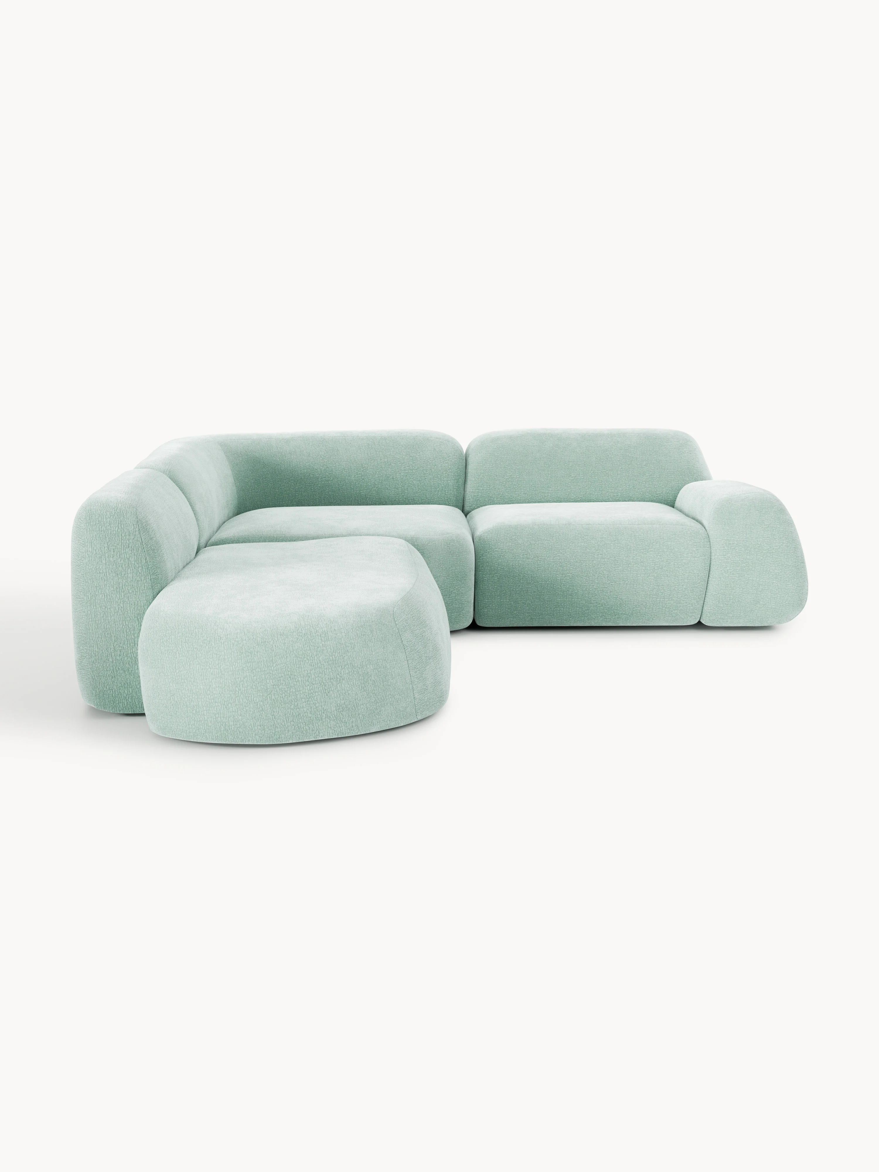 Modulaire hoekbank Wolke (4-zits) met chaise longue