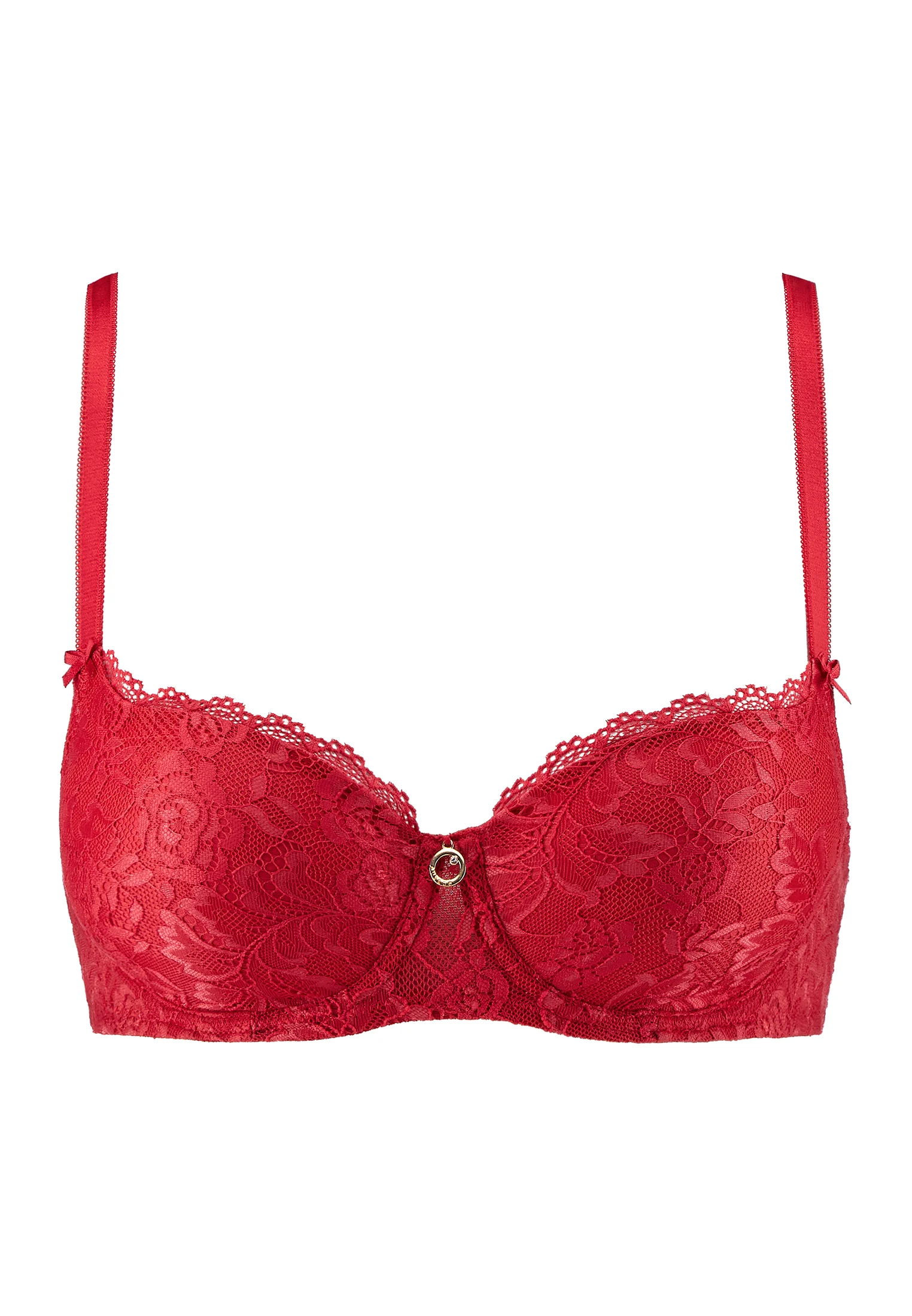 ROSESSENCE - Soutien-gorge corbeille coques | Rouge