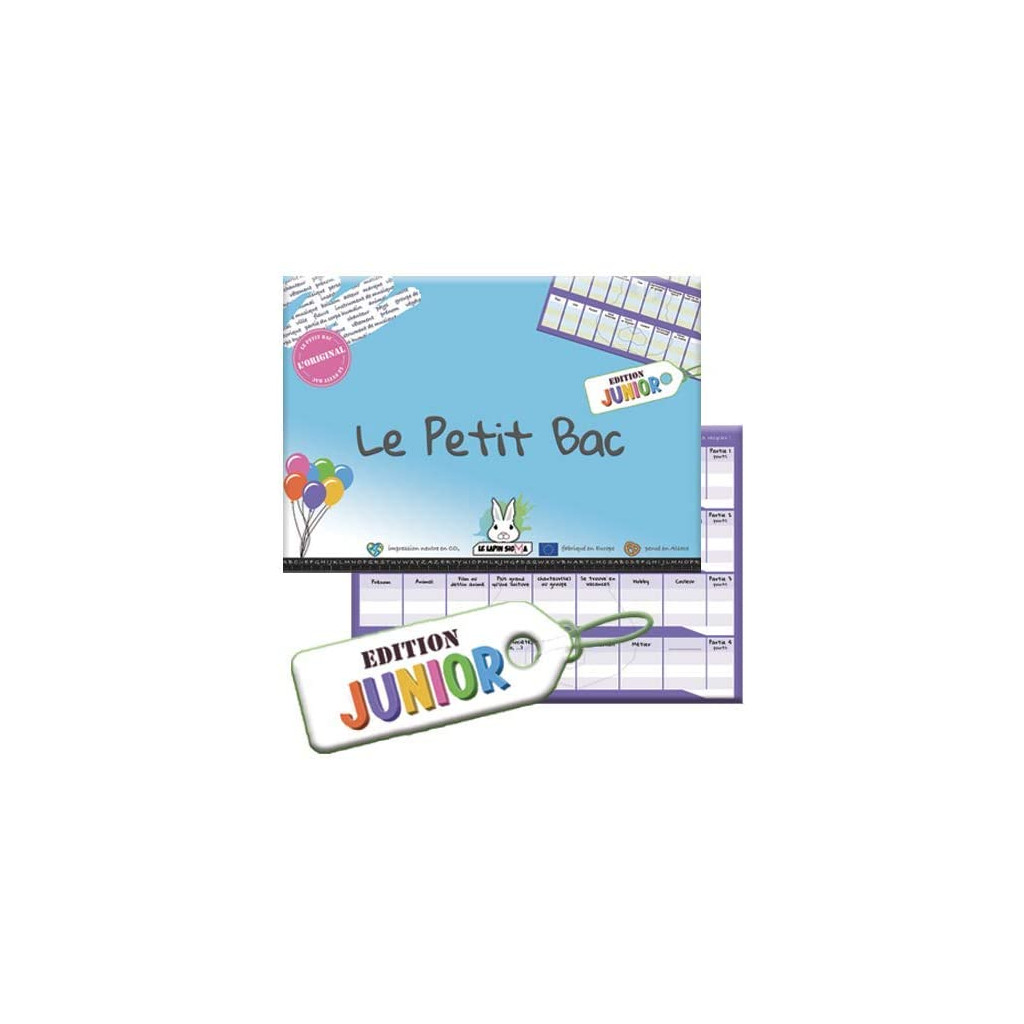 Jeu du Petit BAC - Edition Junior