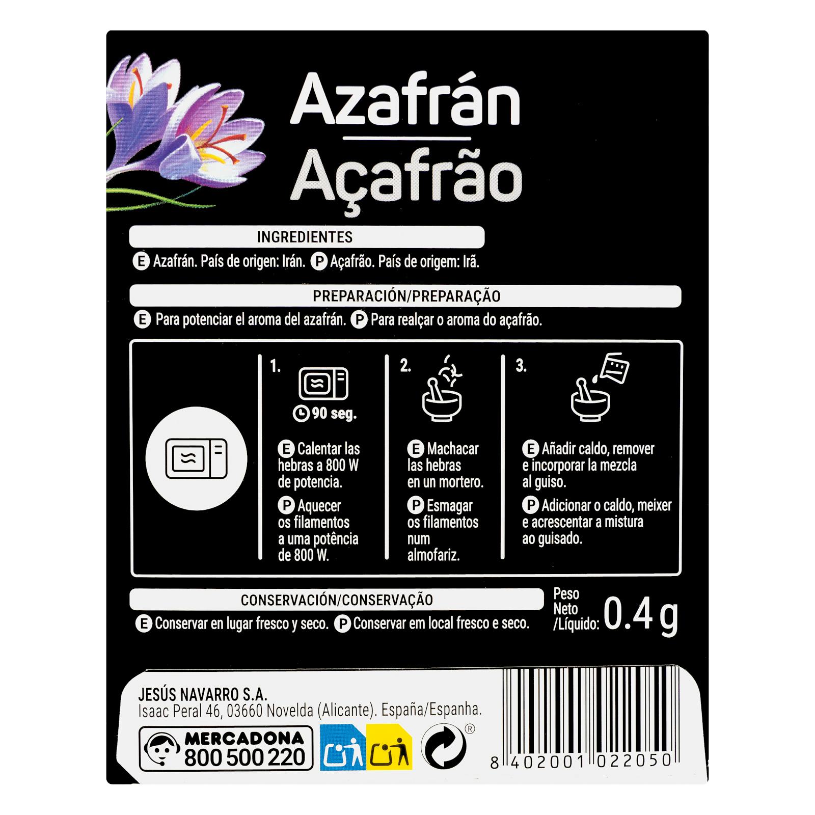 Fil de safran Hacendado