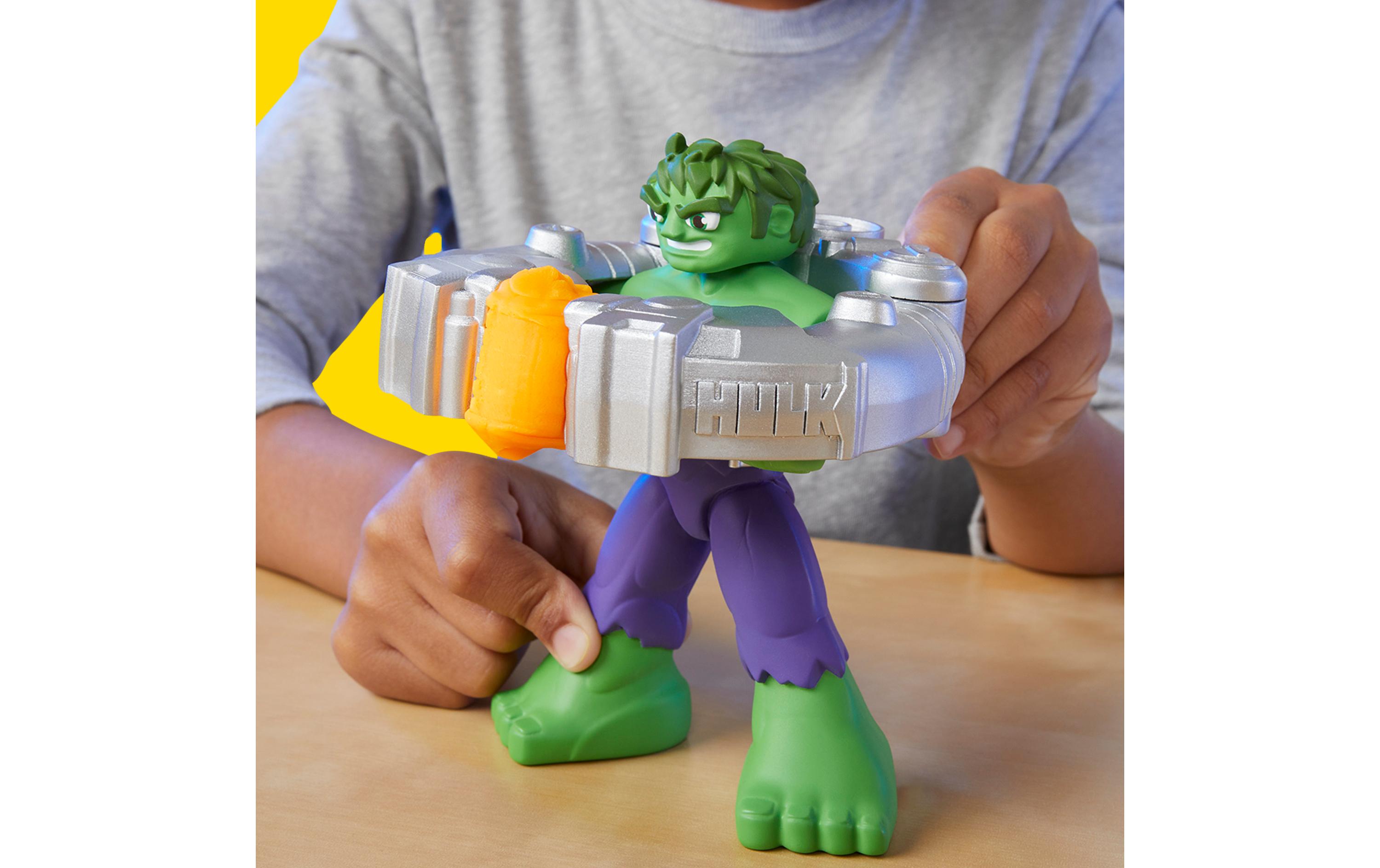 Knetspielzeug Marvel Hulk: Quetsch- und SchmetterspassActiongeladenes Hulk-Spielset