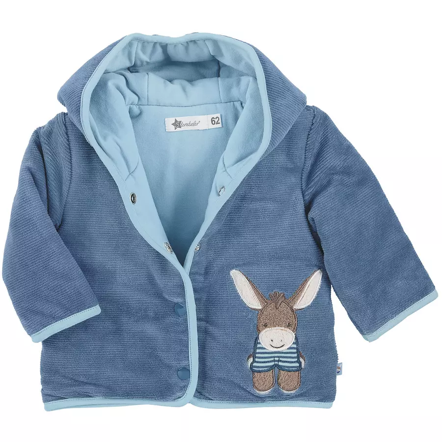 Sterntaler Kapuzenjacke Nicki Emmilius mittelblau