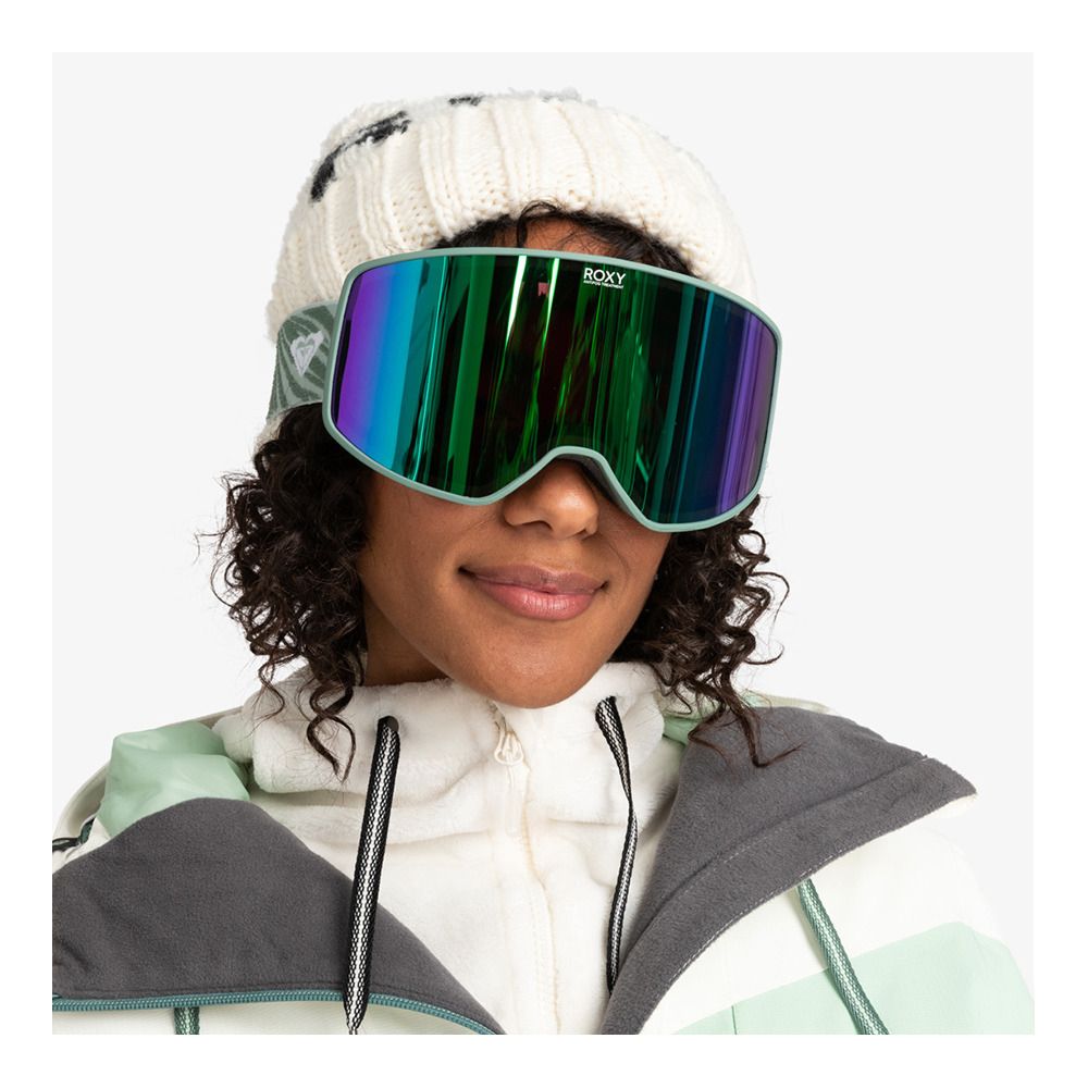 Roxy STORM - Masque ski Femme dark forest/green ml/gold ml