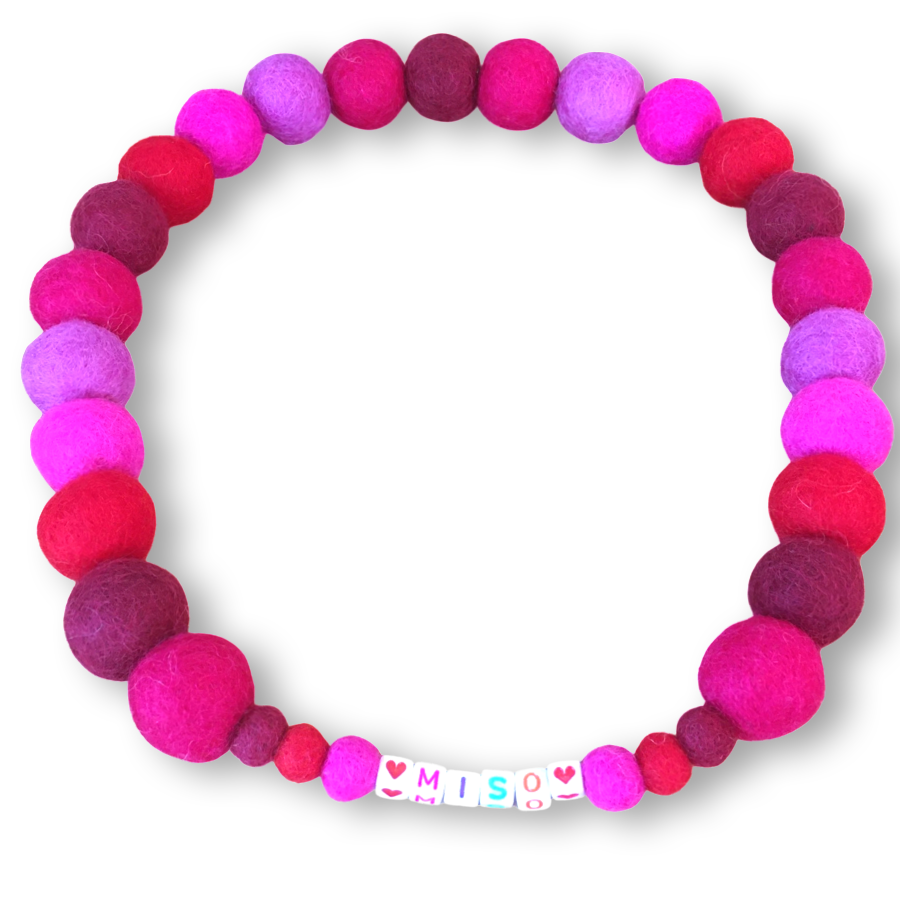Coleira personalizada para cães com pompons