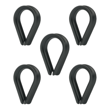 Kousset 3mm RVS Zwart 3st