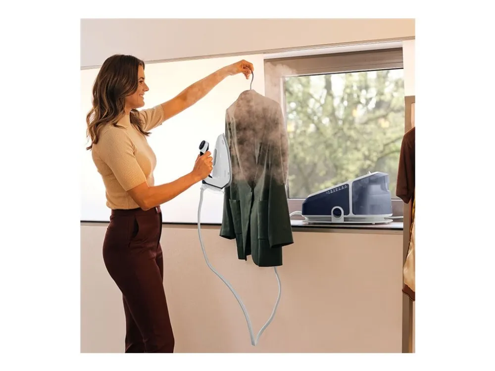 Braun CareStyle 7 Pro IS 7282 BL - Dampstrygejern med automatisk afbrydelse - såleplade: EloxalPlus FreeGlide 3D - 2700 W - blå