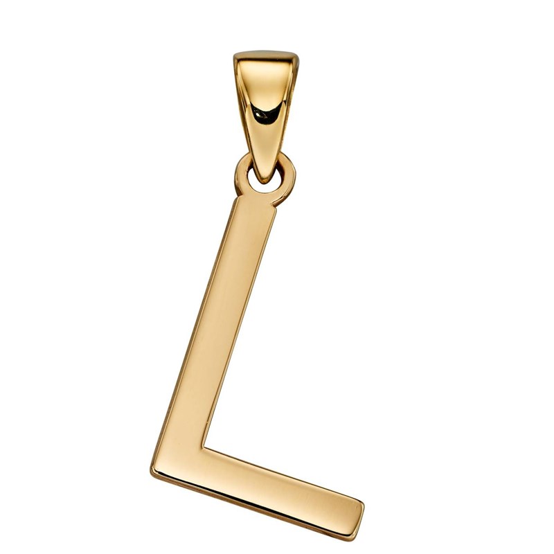 Collier lettre L en or 375/1000