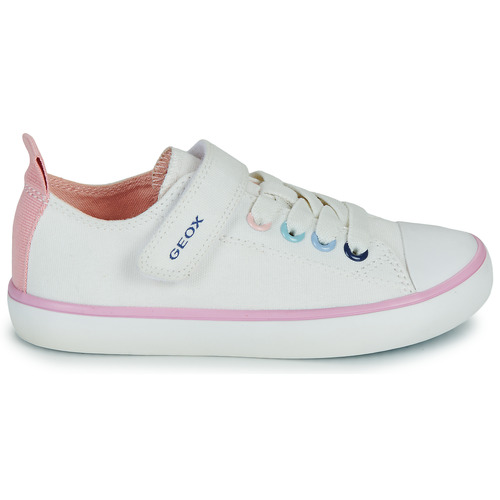 Geox - J GISLI GIRL - Blanc / Rose
