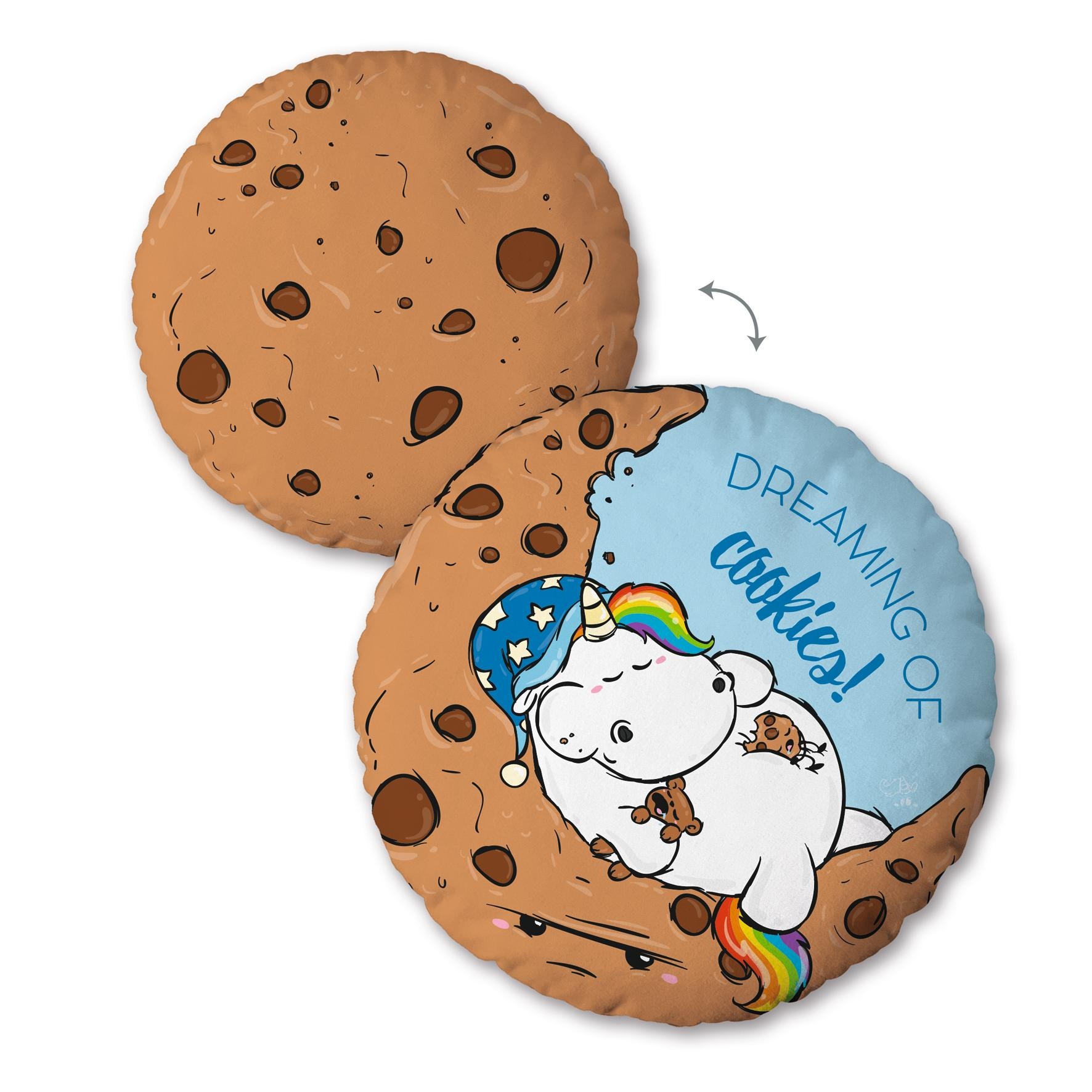 Pummeleinhorn Dekokissen »Cookies« mit schlafendem Pummeleinhorn