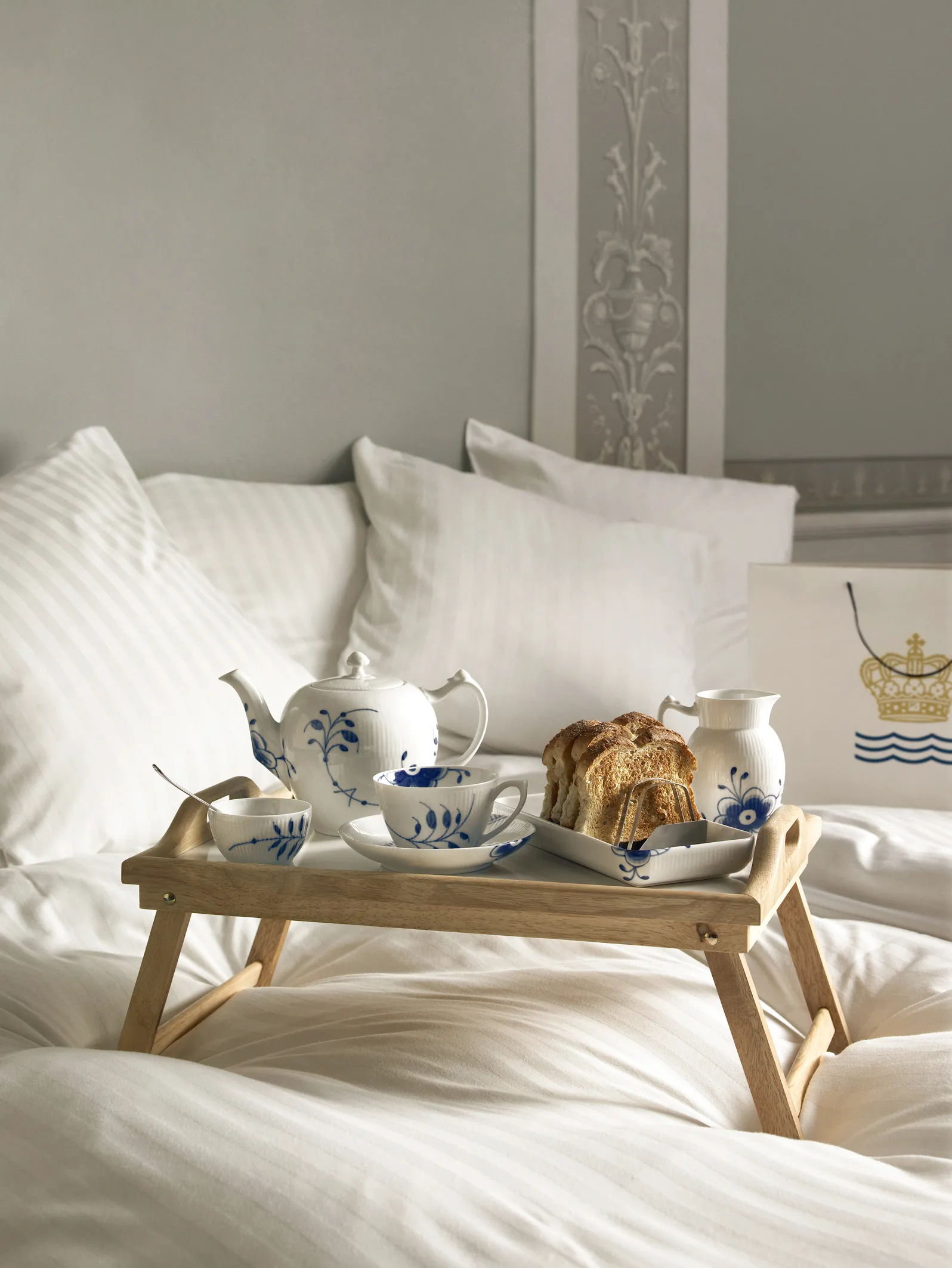 Royal Copenhagen Blå Mega Riflet Fad