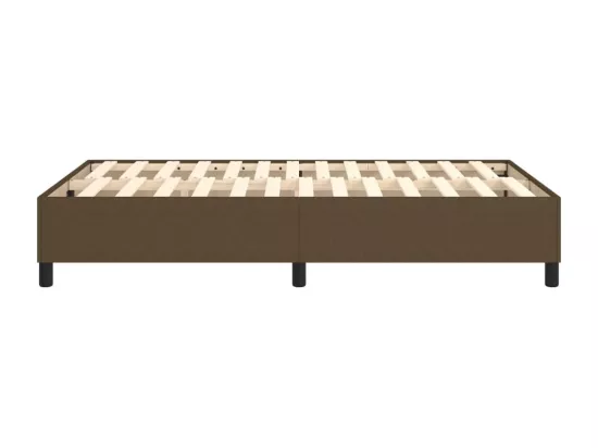Sommier à lattes de lit Marron foncé 120x200 cm Tissu