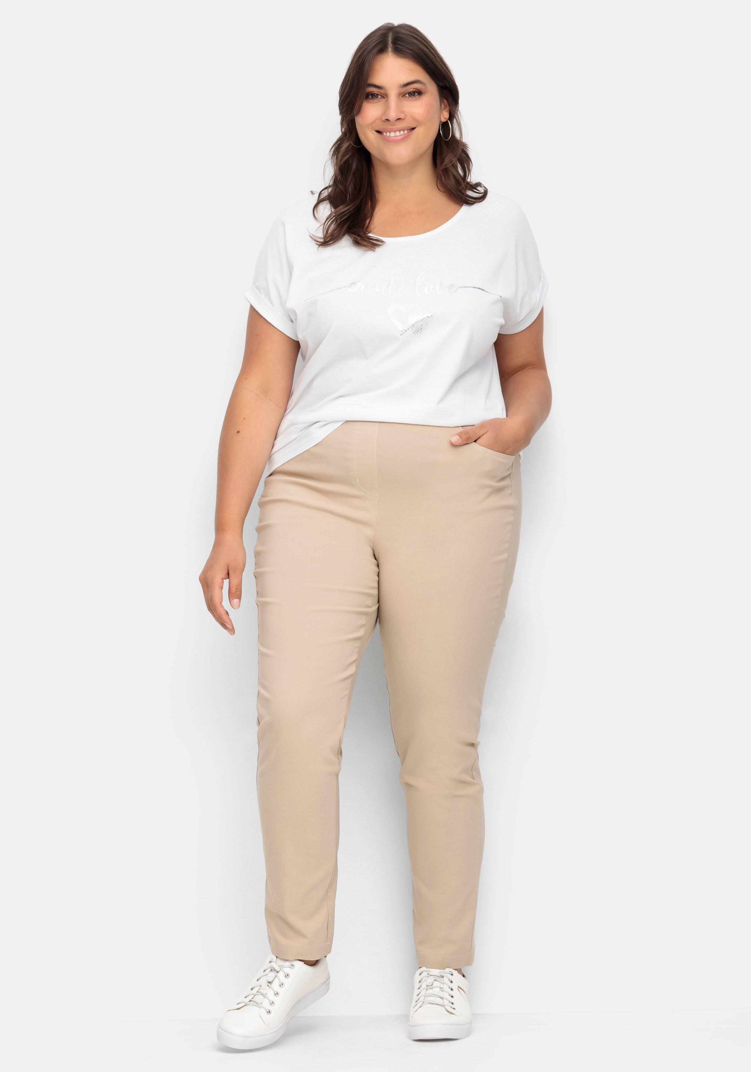 Gerade Bengalinhose mit schmalem Bein