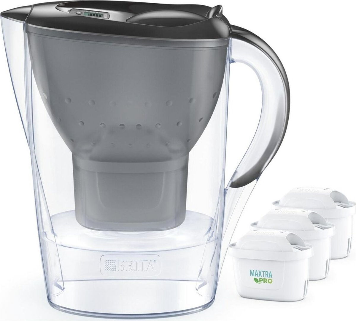 Brita Marella Cool grafiet + 3 Maxtra pro ALL-IN-1 filterpatronen