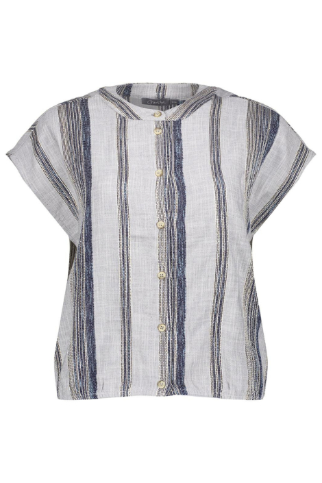 Geisha blauwe dames blouse