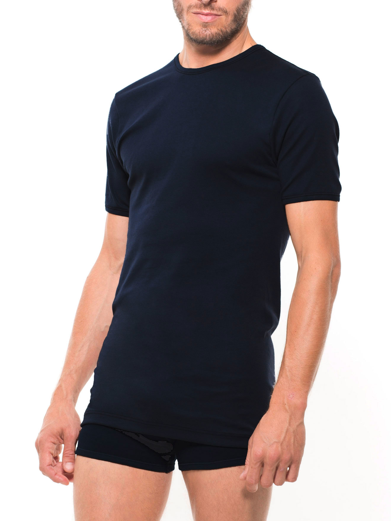 Lot de 2 maillots de corps col rond