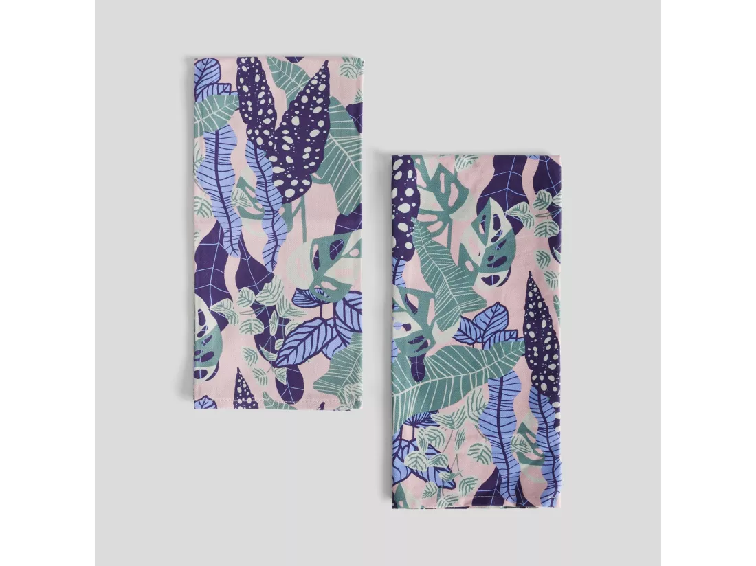 Ensemble De Torchons Hazel Violet Moyen 45 x 60