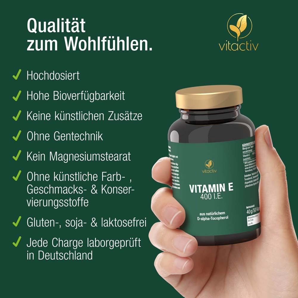 vitactiv VITAMIN E 400 I.E. Weichkapseln