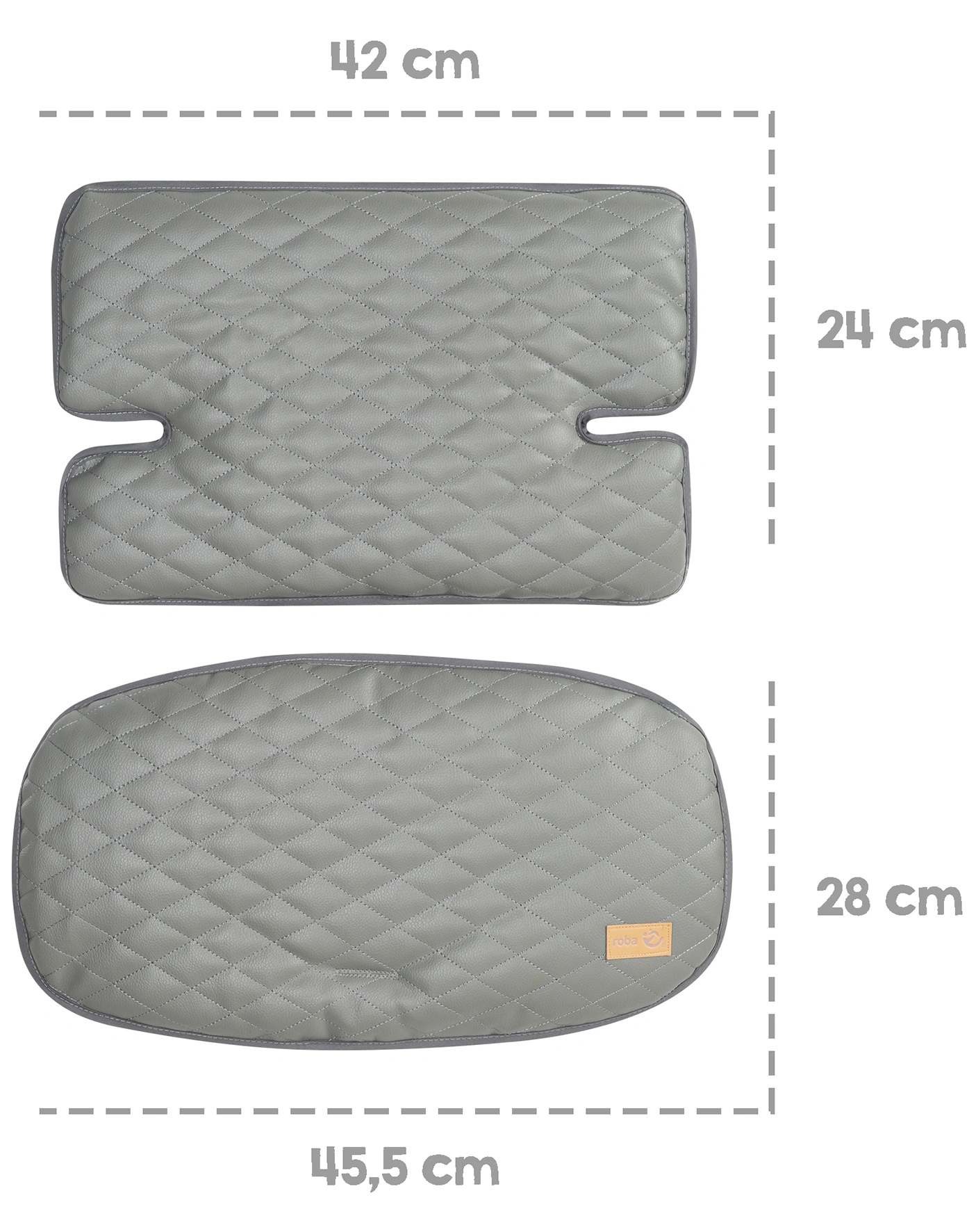 Hochstuhl-Sitzverkleinerer LUXE 2-tlg. (Farbe: stone)