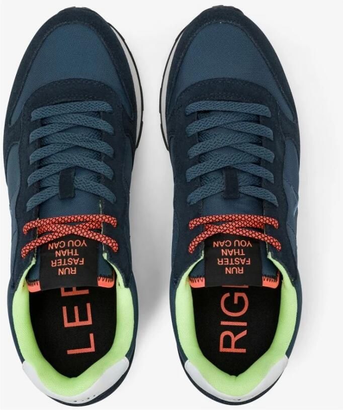 Sun68 Lage Sneakers Z36102 TOM FLUO-502 07 NAVY BLUE