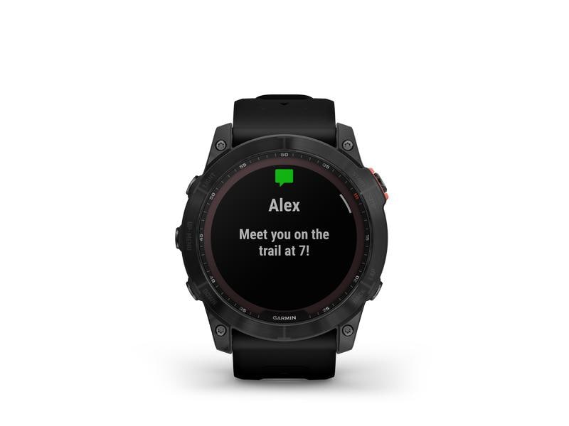 GARMIN Sportuhr Fenix 7X Solar Schwarz/Anthrazit Sportuhr
