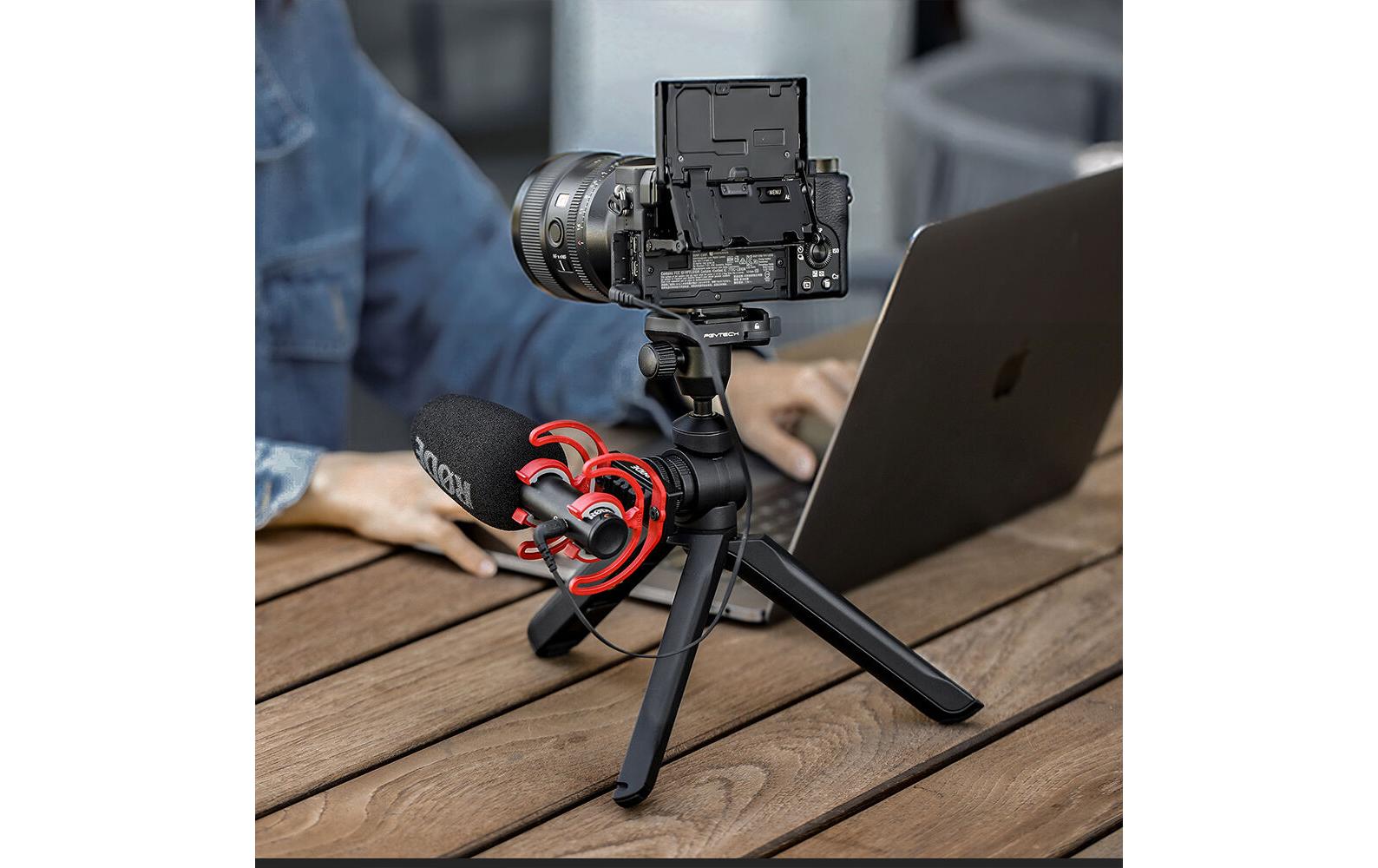 Stativ Mantispod 2.0 SchwarzTisch- und Vlogging-Stativ mit Kugelkopf