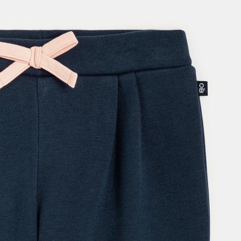 Pantalon molleton bleu bébé fille Bleu
