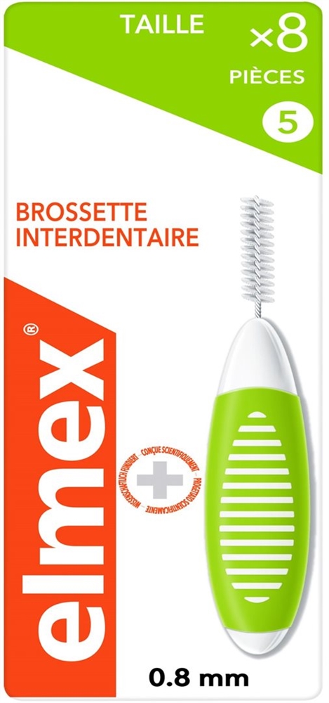 ELMEX Interdentalbürsten 0.8mm grün 8 Stk