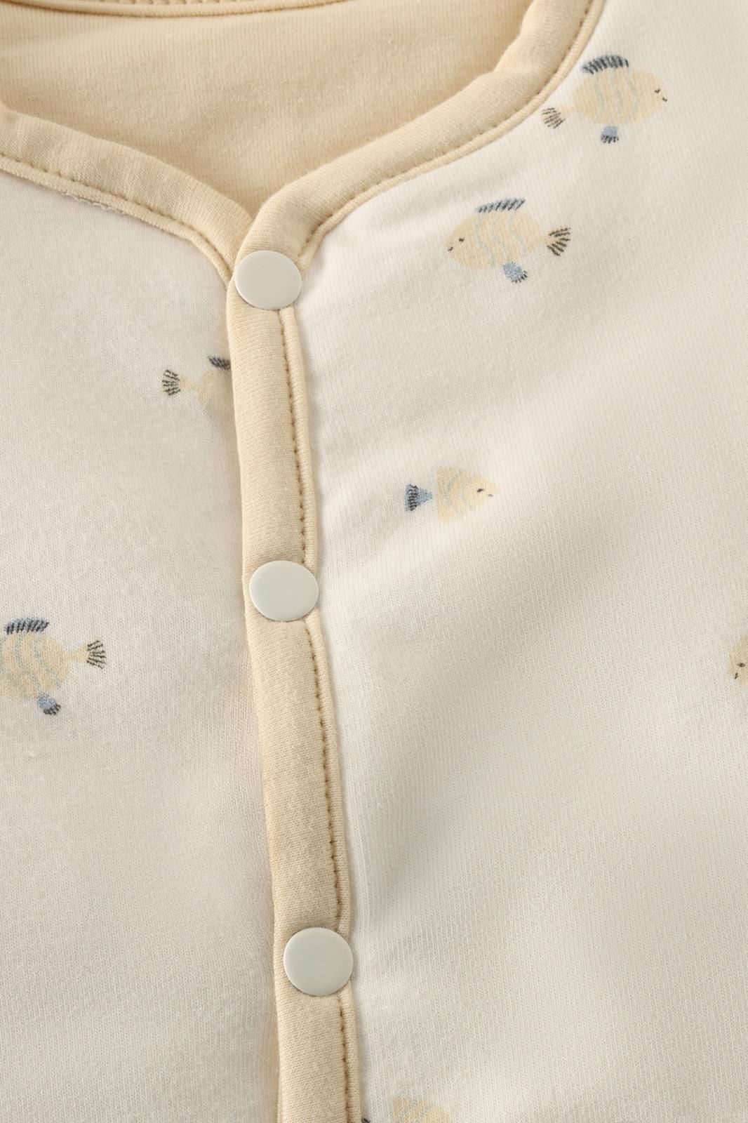 Noppies Newborn Zomerjas - Reversible indoor - Wood Ash