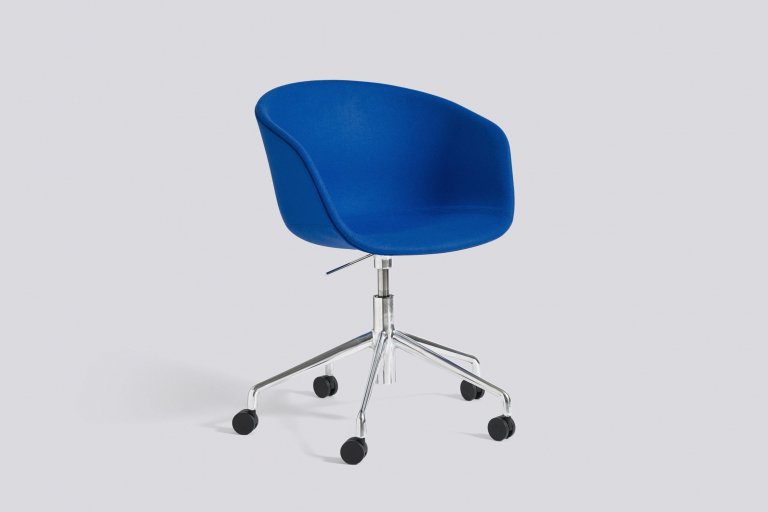 Hay About a Chair AAC53 bureaustoel, onderstel gepolijst aluminium, Divina 756