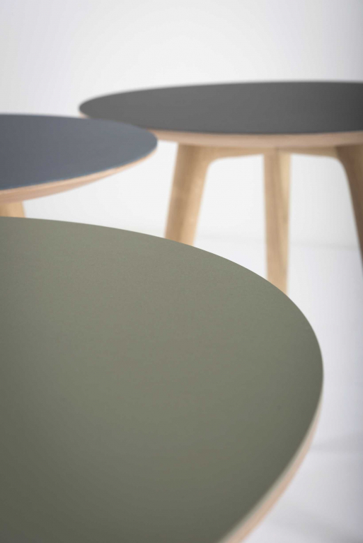 Gazzda Arp bijzettafel 45 Smokey Blue