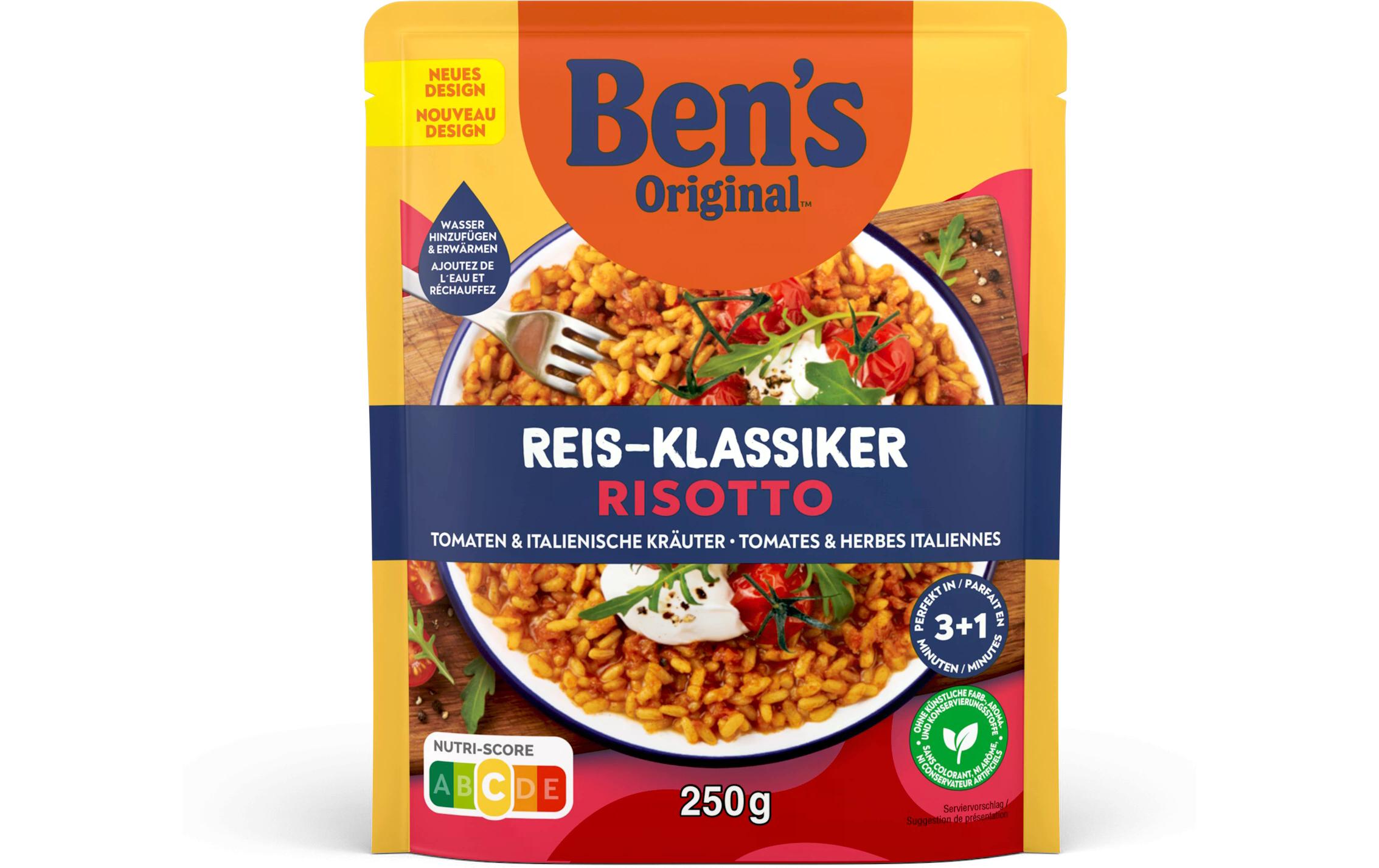 Fertiggericht Risotto Tomaten und italienische Kräuter 250 gSchnell zubereitetes Reisgericht