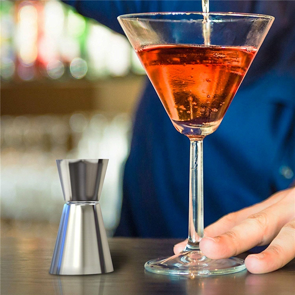 (5-tlg. Set) 0.55L Edelstahl Cocktail Mixer Bar Shaker Kit